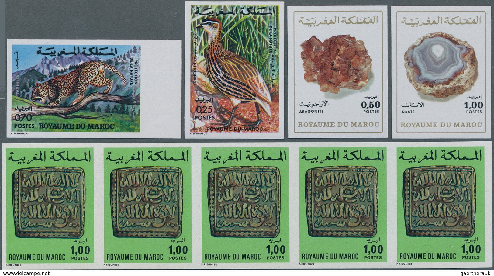 Marokko: 1973/1981, Lot Of 17.220 IMPERFORATE (instead Of Perforate) Stamps And Souvenir Sheets MNH, - Used Stamps