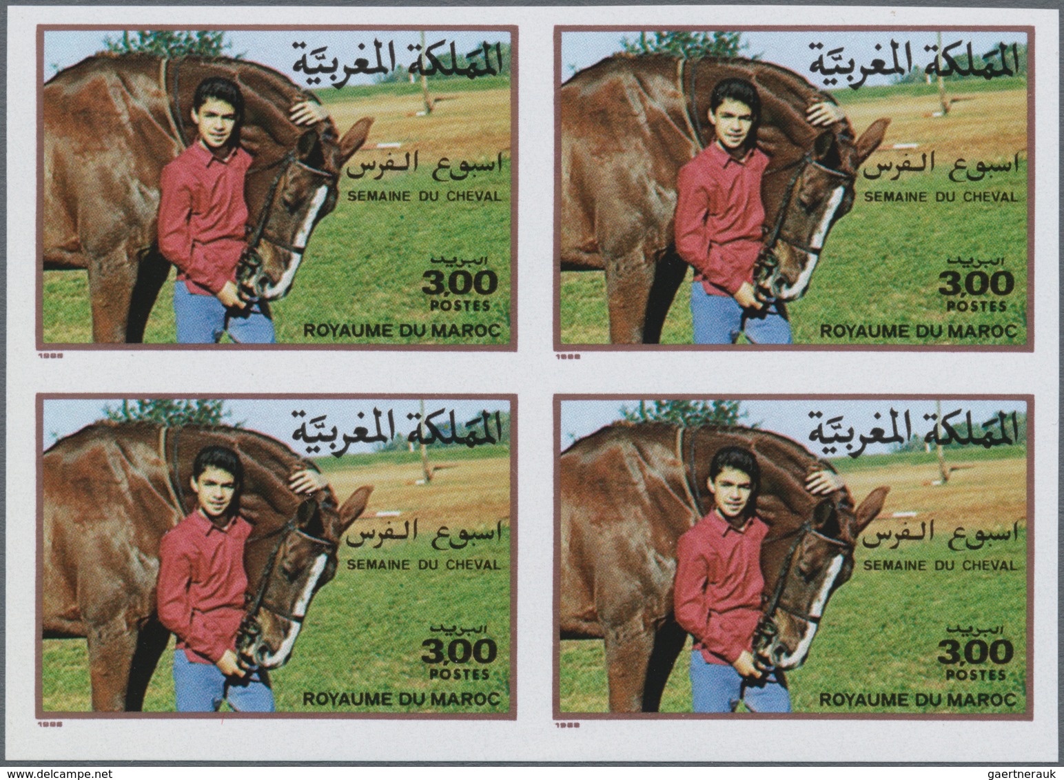 Marokko: 1973/1992 (ca.), Accumulation With Approx. 6500 Only IMPERFORATE Stamps (+ About 85 Miniatu - Used Stamps