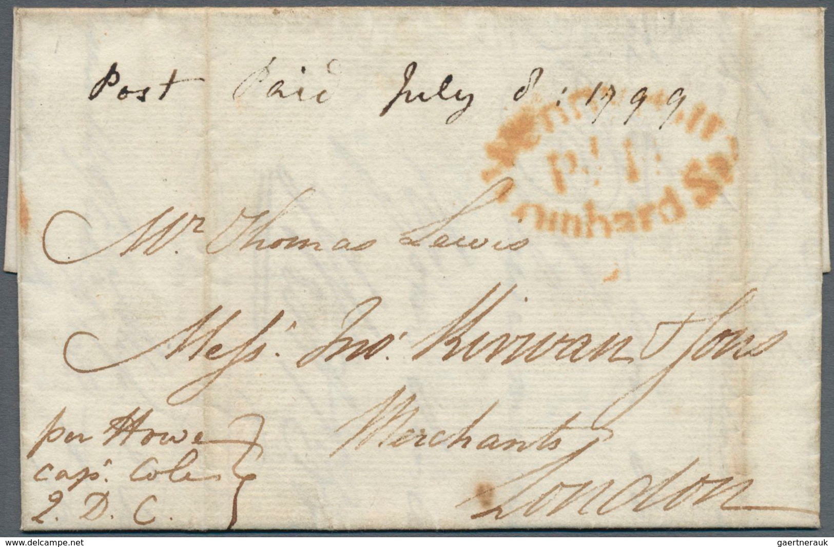 Martinique: 1799/1882 (ca.), Group Of Six Entires (four Stampless And Two Bearing Adhesives), Slight - Autres & Non Classés