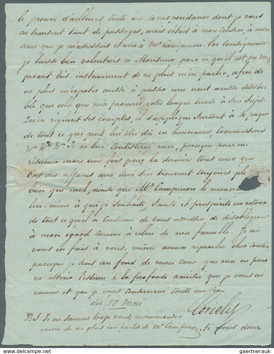 Mauritius: 1844/57 (ca.) A Scarce Correspondance With Ca. 32 Stampless Entire Letters From A Sender, - Mauricio (...-1967)