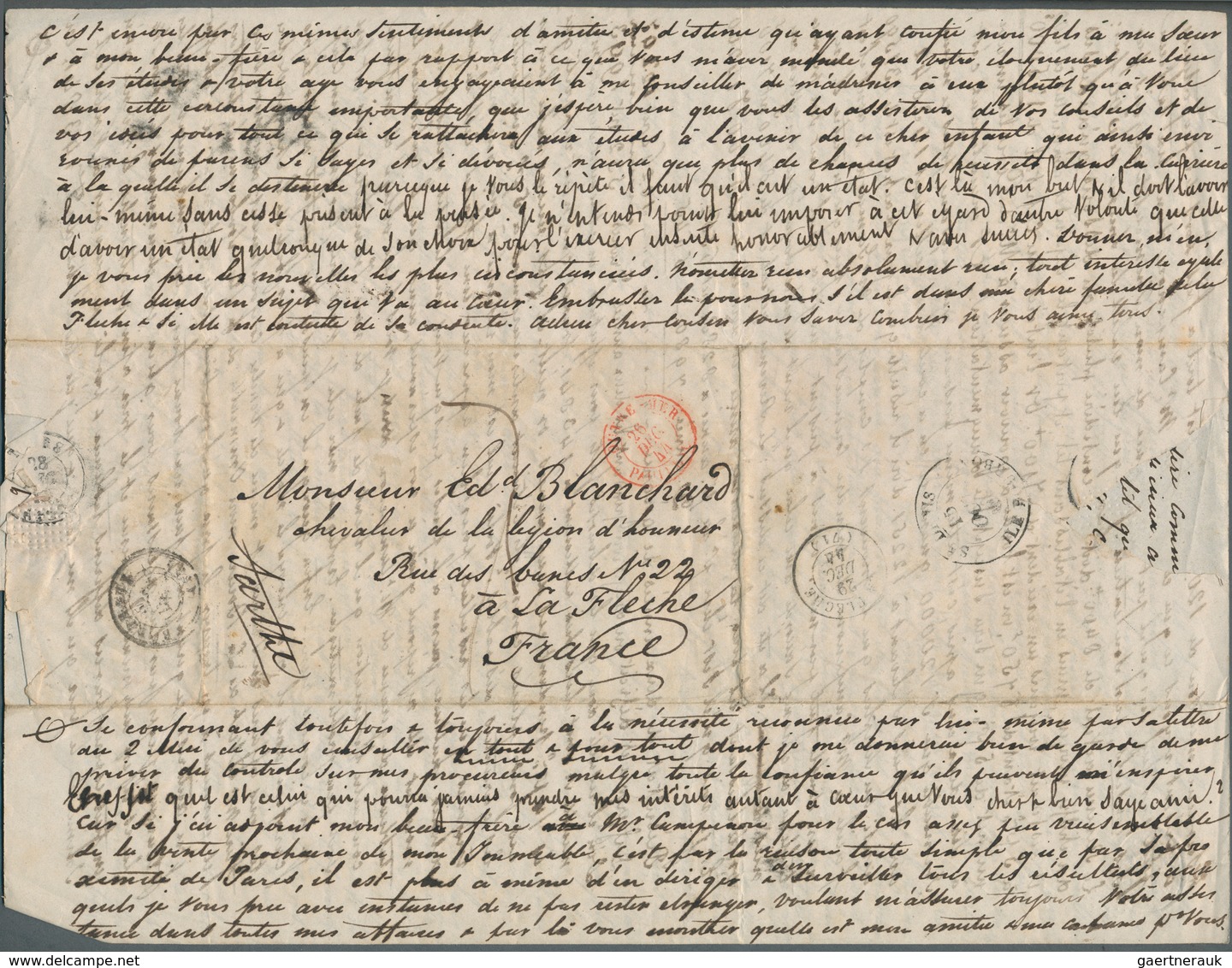 Mauritius: 1844/57 (ca.) A scarce correspondance with ca. 32 stampless entire letters from a sender,