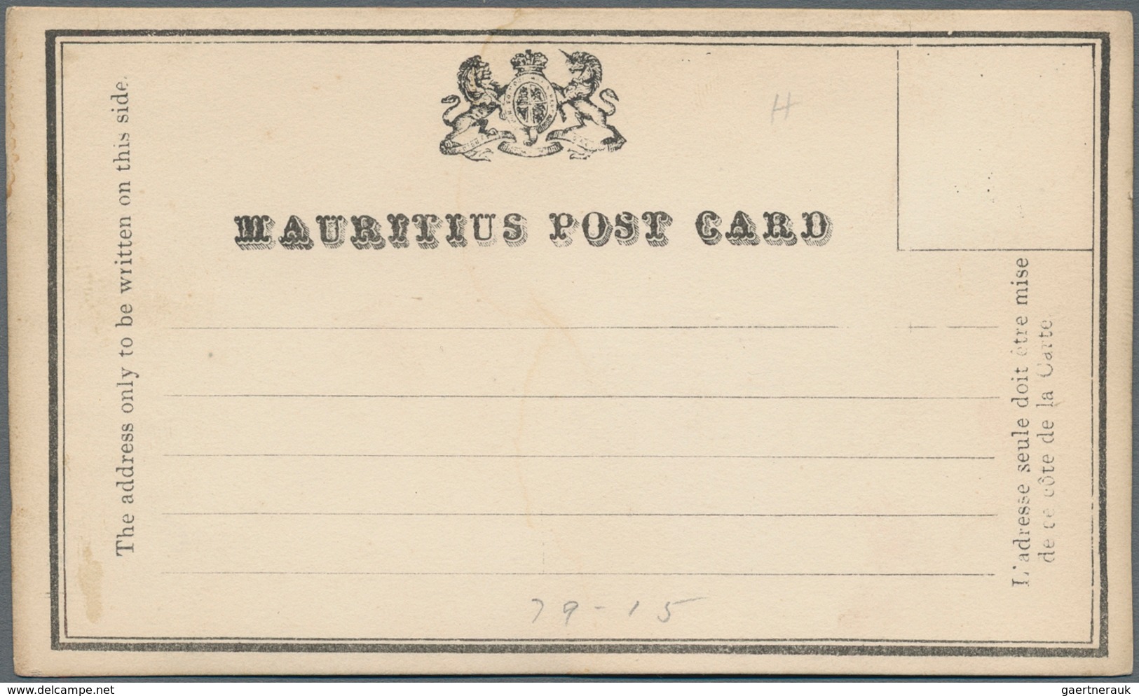 Mauritius: 1879/1985 (ca.) Accumulation Of Ca. 350 Postal Stationery Cards (incl. The Early Formular - Mauritius (...-1967)