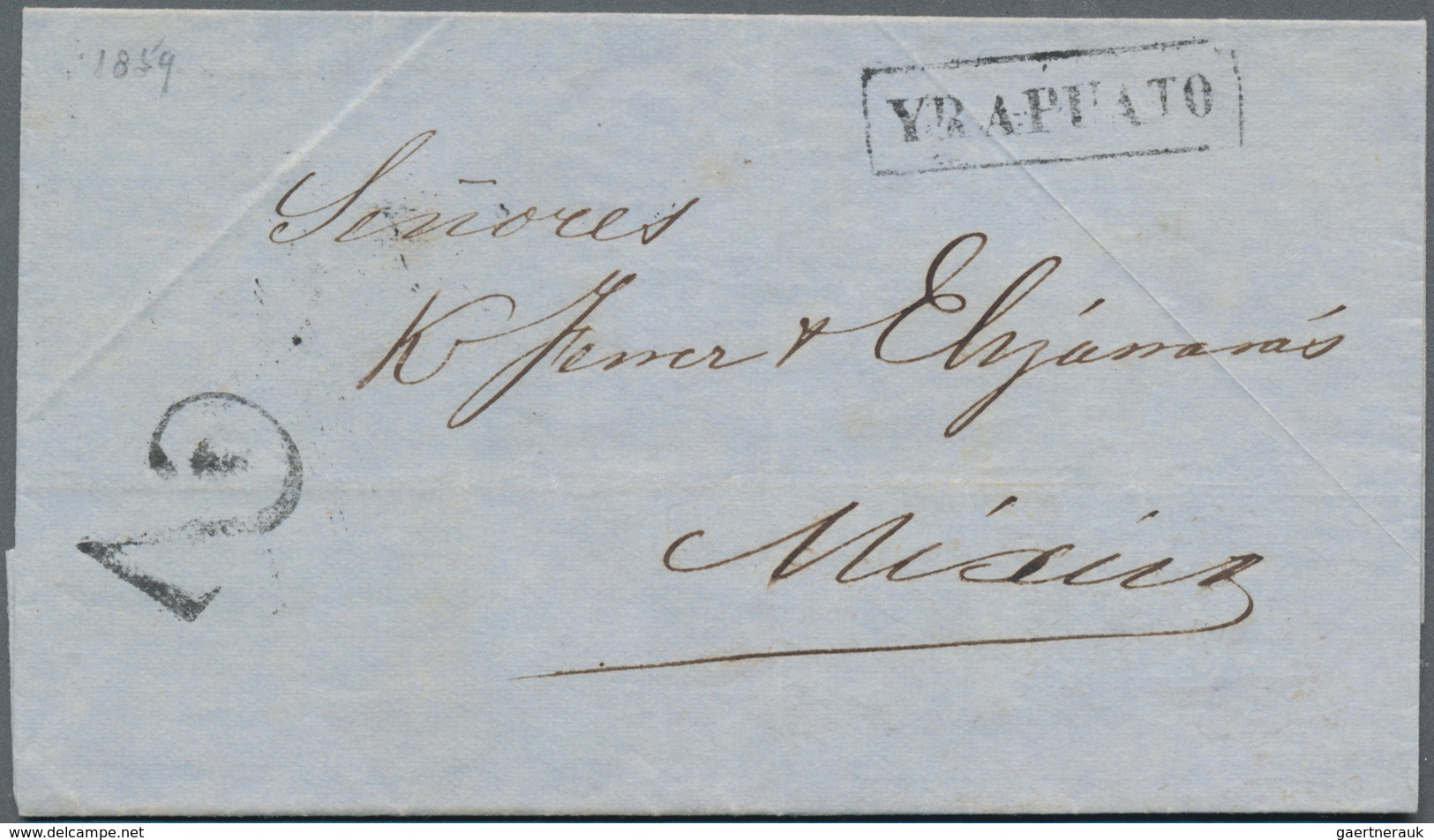 Mexiko: 1830/1899, Interesting Lot Of 13 Lettersheets And Envelopes Including One Front, Five Of The - Mexique