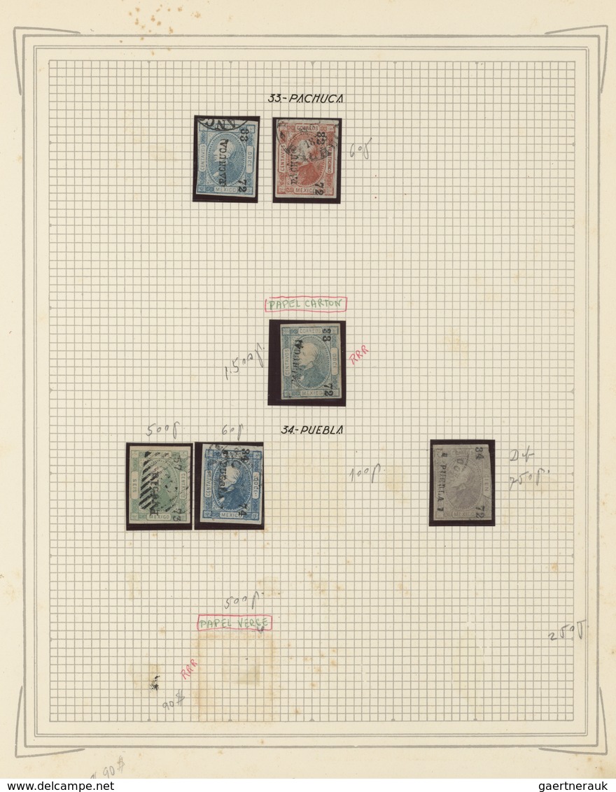 Mexiko: 1861/1893, A Superb Old-time Collection Of The Hidalgo, Eagle, Maximilan And Large Numerals - Mexique