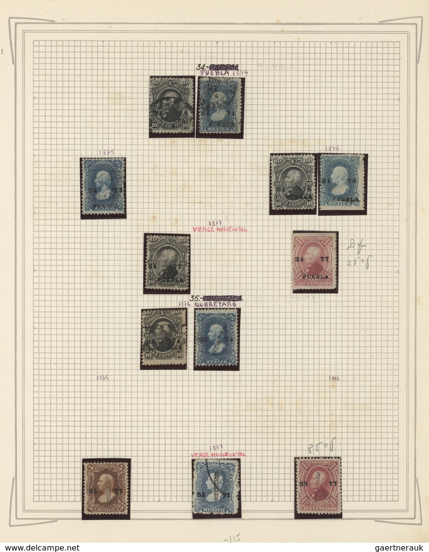 Mexiko: 1861/1893, A superb old-time collection of the Hidalgo, Eagle, Maximilan and Large Numerals