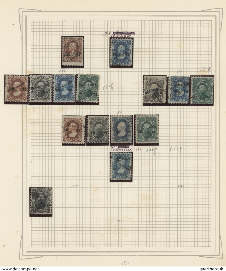 Mexiko: 1861/1893, A superb old-time collection of the Hidalgo, Eagle, Maximilan and Large Numerals