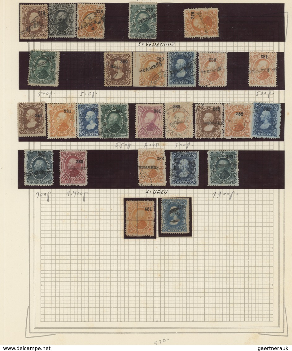 Mexiko: 1861/1893, A superb old-time collection of the Hidalgo, Eagle, Maximilan and Large Numerals