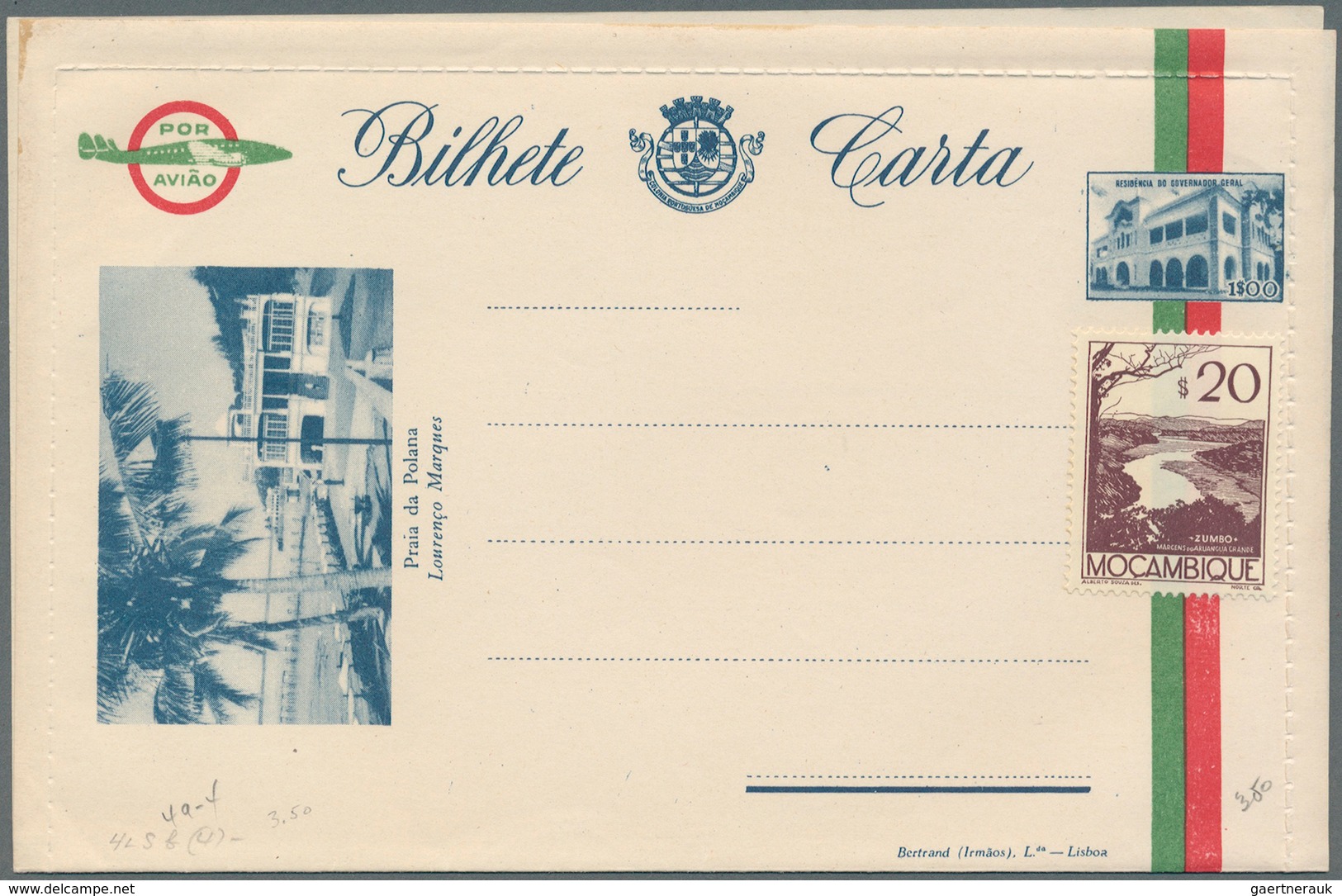 Mocambique: 1894/1985, 192 covers, cards, ancient picture postcards, arimail, many good postal stati