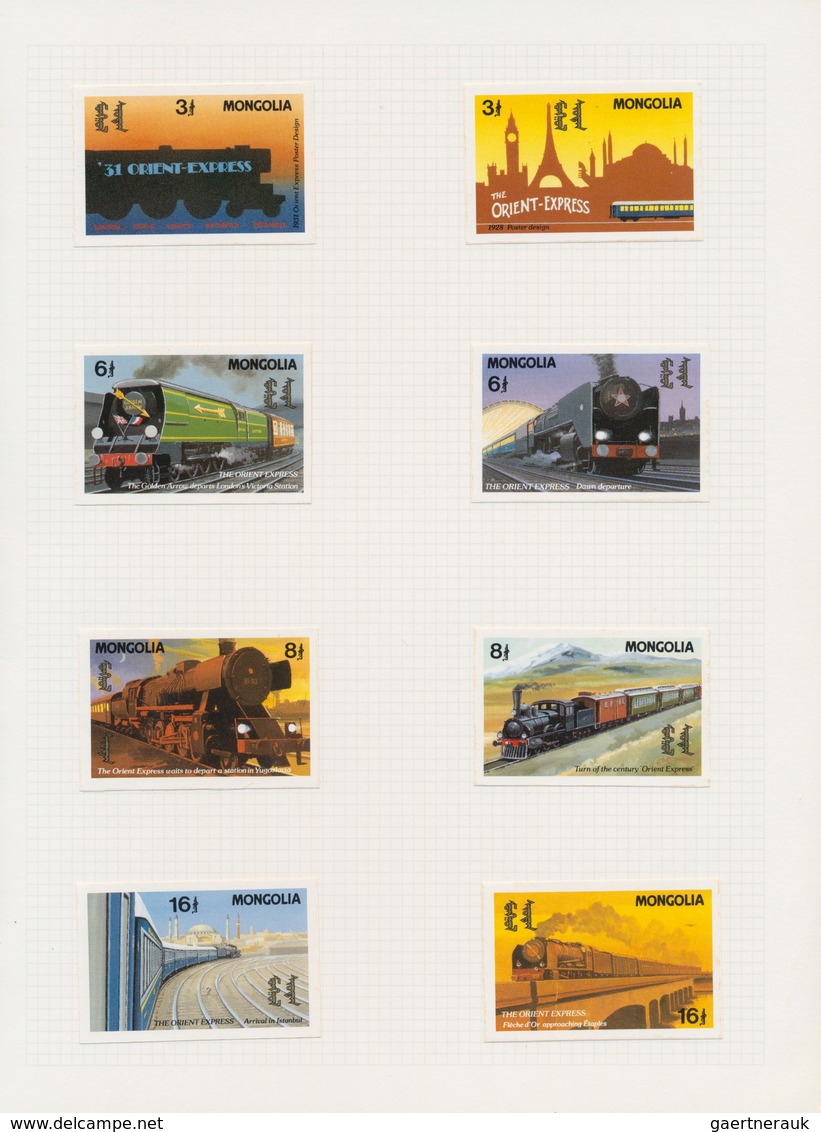 Mongolei: 1980/1998 (ca.), Duplicated Accumulation In Large Box With Mostly IMPERFORATE Single Stamp - Mongolie