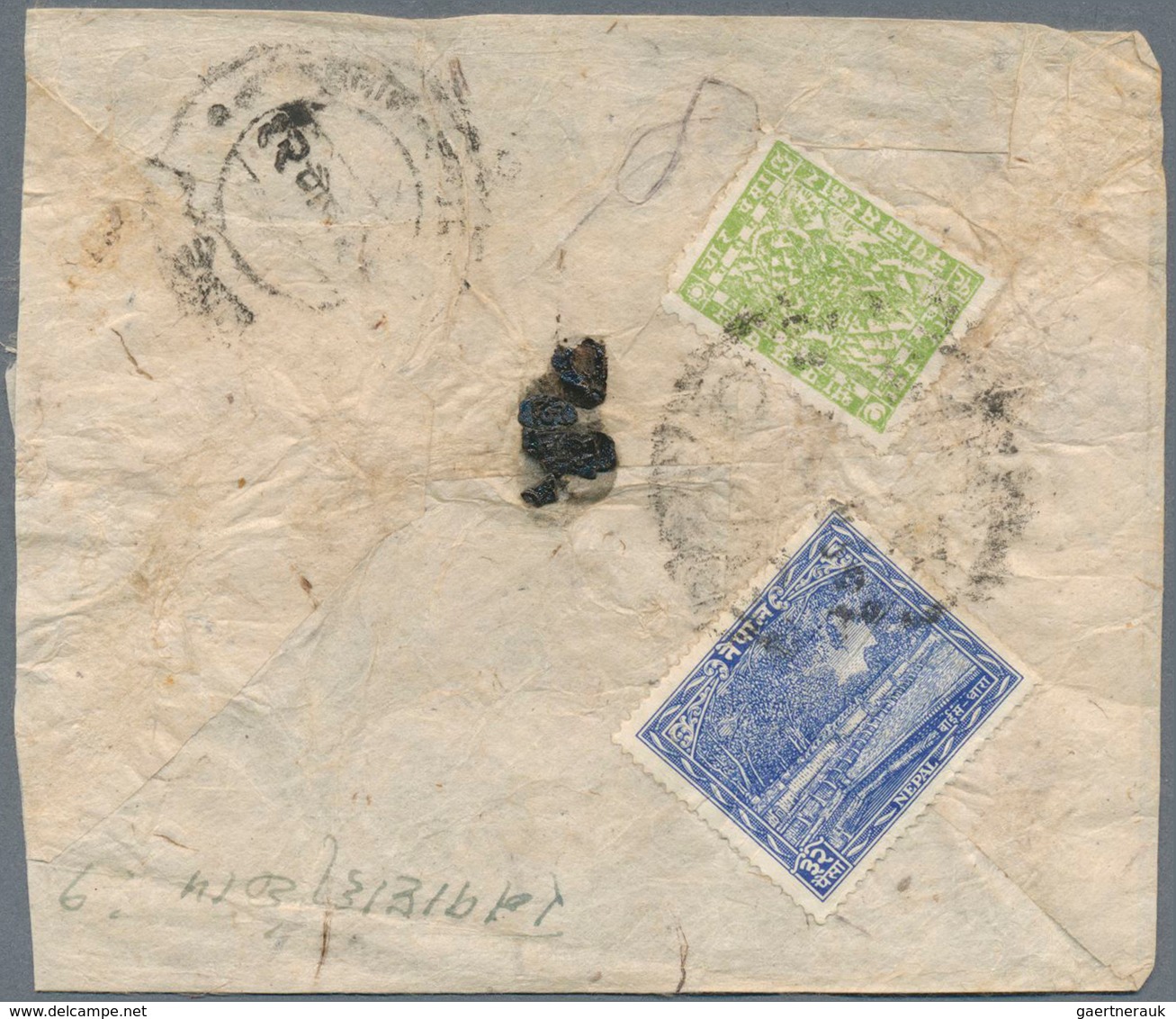 Nepal: 1887-1950's: Collection Of About 100 Covers Franked By Stamps Of 1907-41 Pashupati Issues, Se - Népal