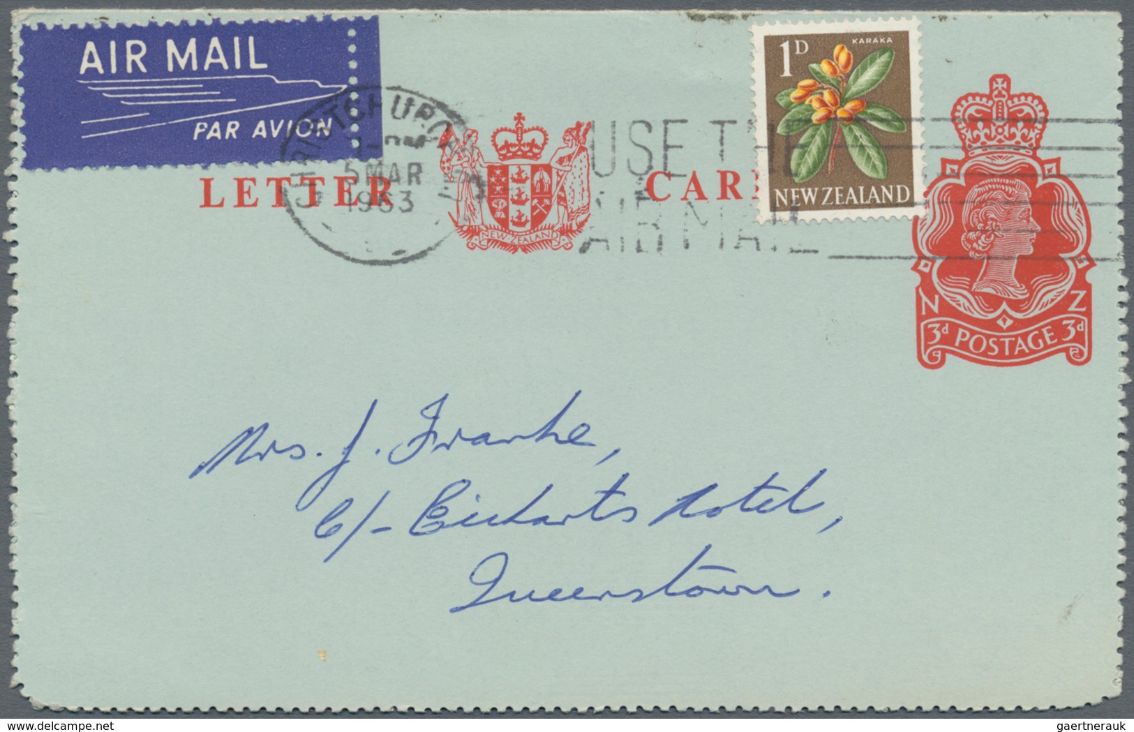 Neuseeland: 1880/1990 (ca.) Accumulation Of Ca. 283 Postal Stationery Cards And Envelopes, Wrappers - Cartas & Documentos