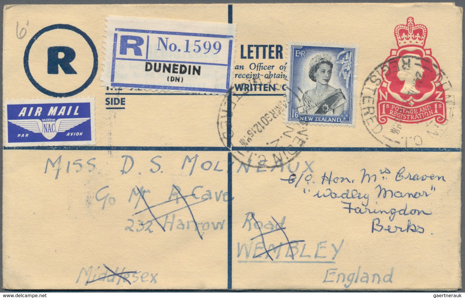 Neuseeland: 1880/1990 (ca.) Accumulation Of Ca. 283 Postal Stationery Cards And Envelopes, Wrappers - Brieven En Documenten