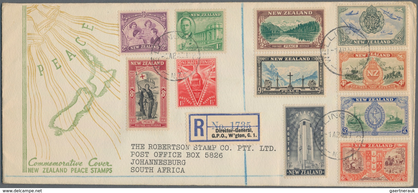 Neuseeland: 1890/2004 (ca.), accumulation with about 1.700 covers, used picture postcards and some F