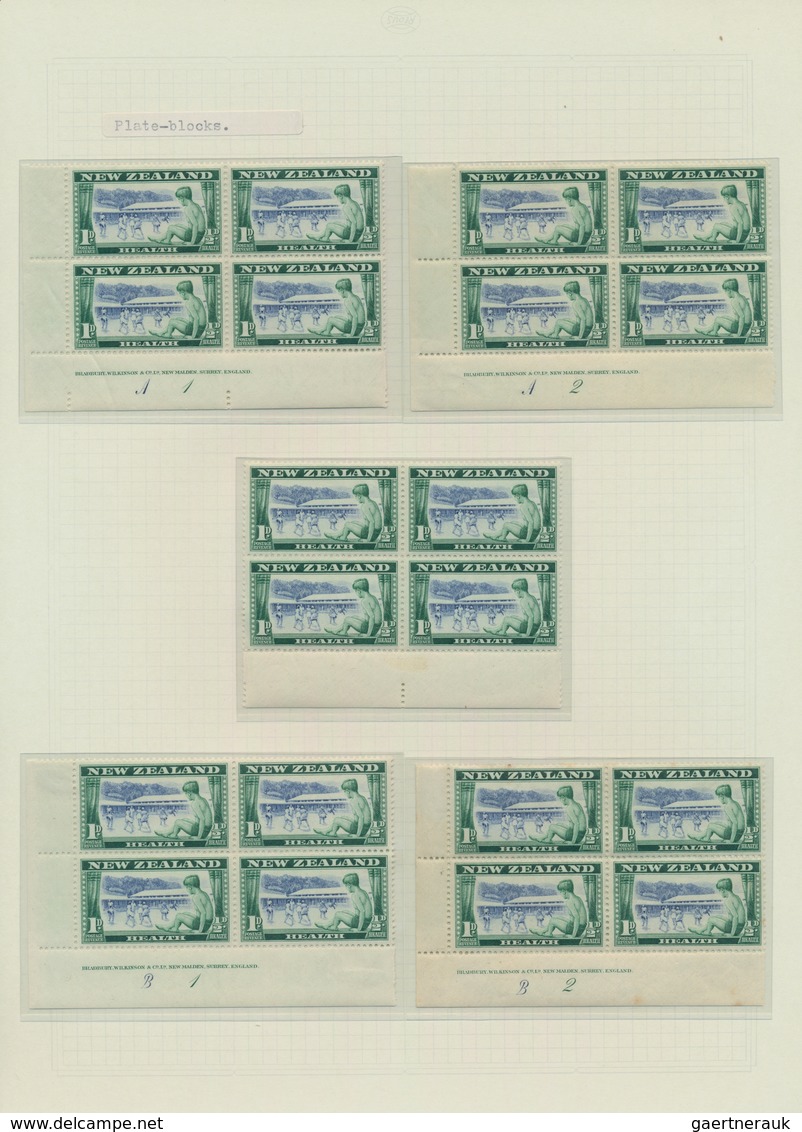 Neuseeland: 1929/1983, HEALTH STAMPS, Award-winning Deeply Specialised Exhibit Collection In Eight V - Brieven En Documenten