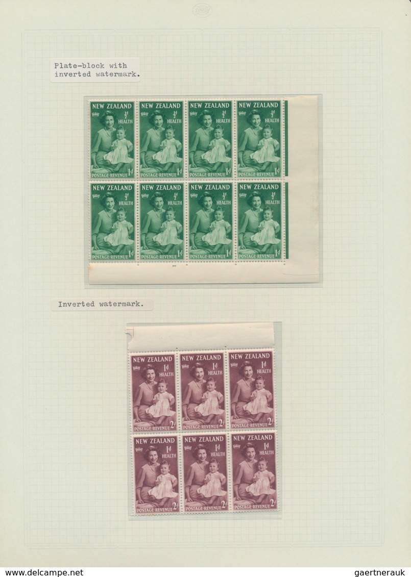 Neuseeland: 1929/1983, HEALTH STAMPS, award-winning deeply specialised exhibit collection in eight v
