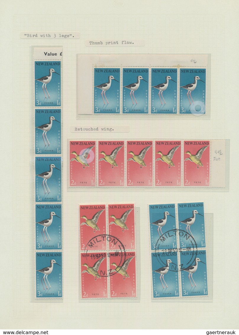 Neuseeland: 1929/1983, HEALTH STAMPS, award-winning deeply specialised exhibit collection in eight v