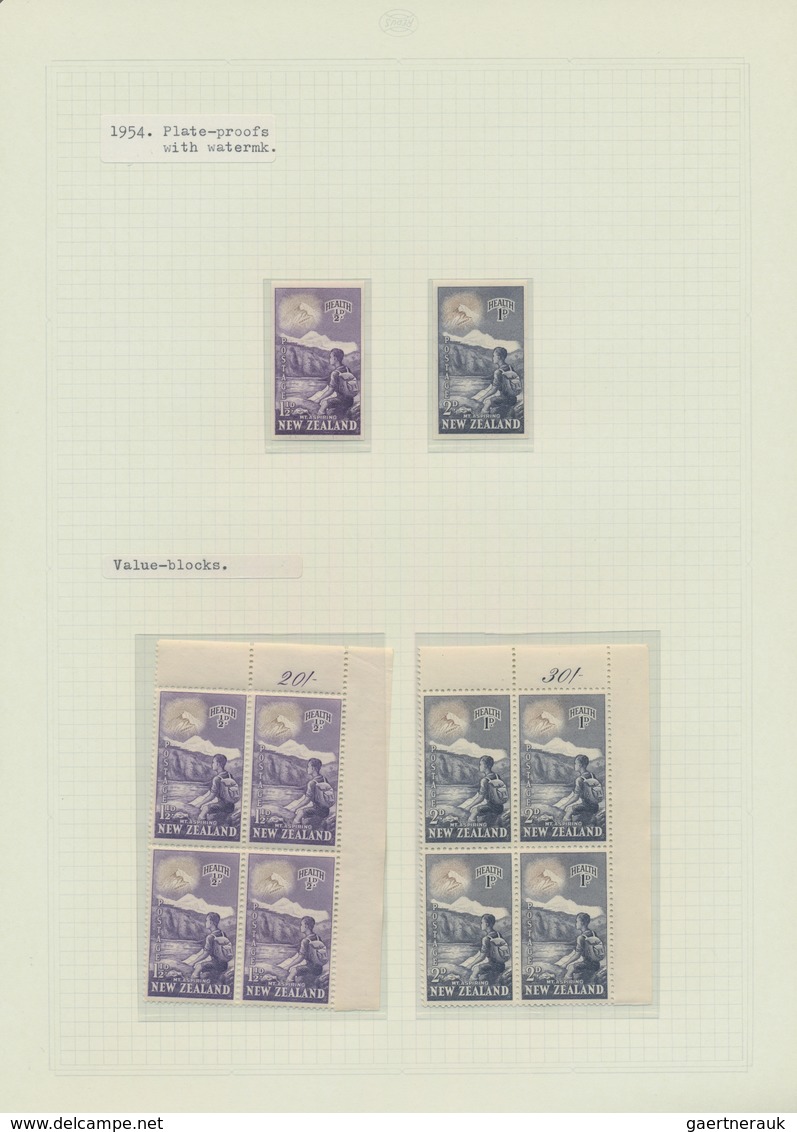 Neuseeland: 1929/1983, HEALTH STAMPS, award-winning deeply specialised exhibit collection in eight v