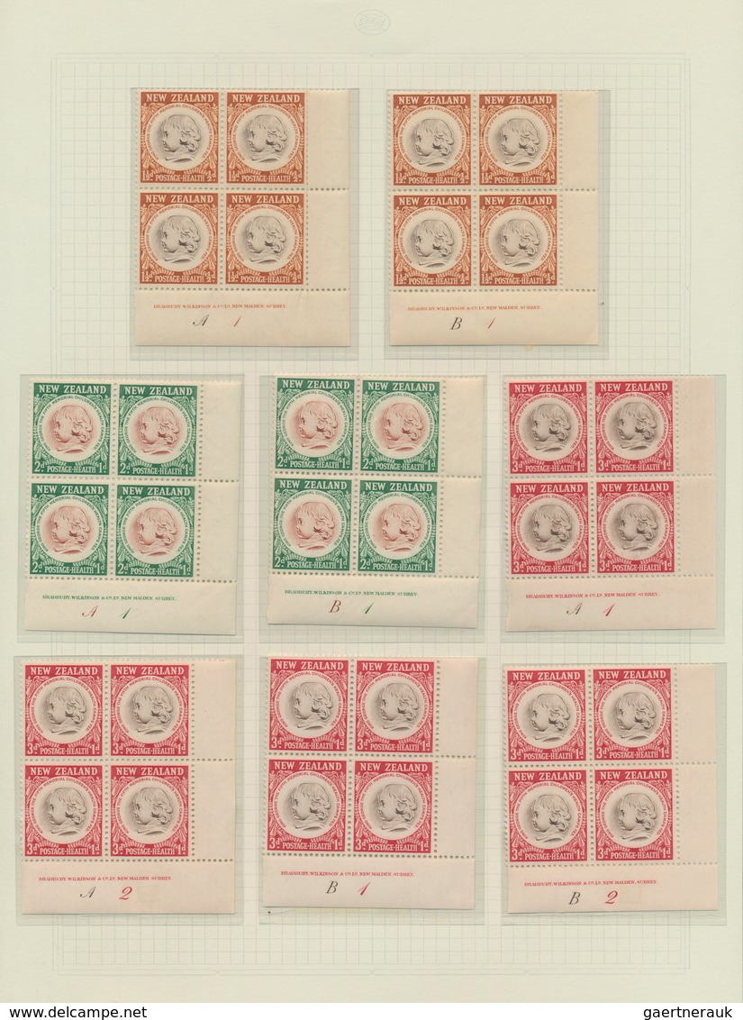 Neuseeland: 1929/1983, HEALTH STAMPS, award-winning deeply specialised exhibit collection in eight v