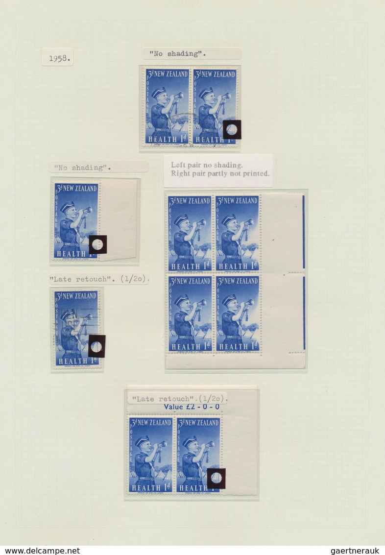 Neuseeland: 1929/1983, HEALTH STAMPS, award-winning deeply specialised exhibit collection in eight v