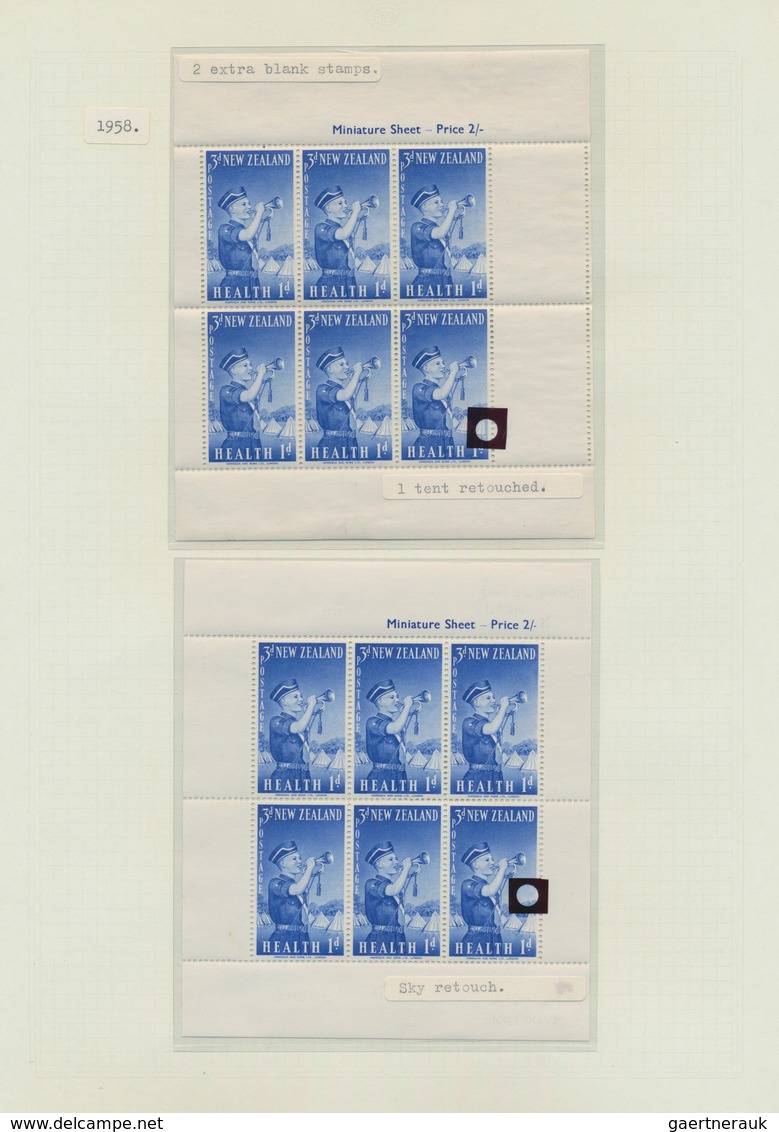 Neuseeland: 1929/1983, HEALTH STAMPS, award-winning deeply specialised exhibit collection in eight v