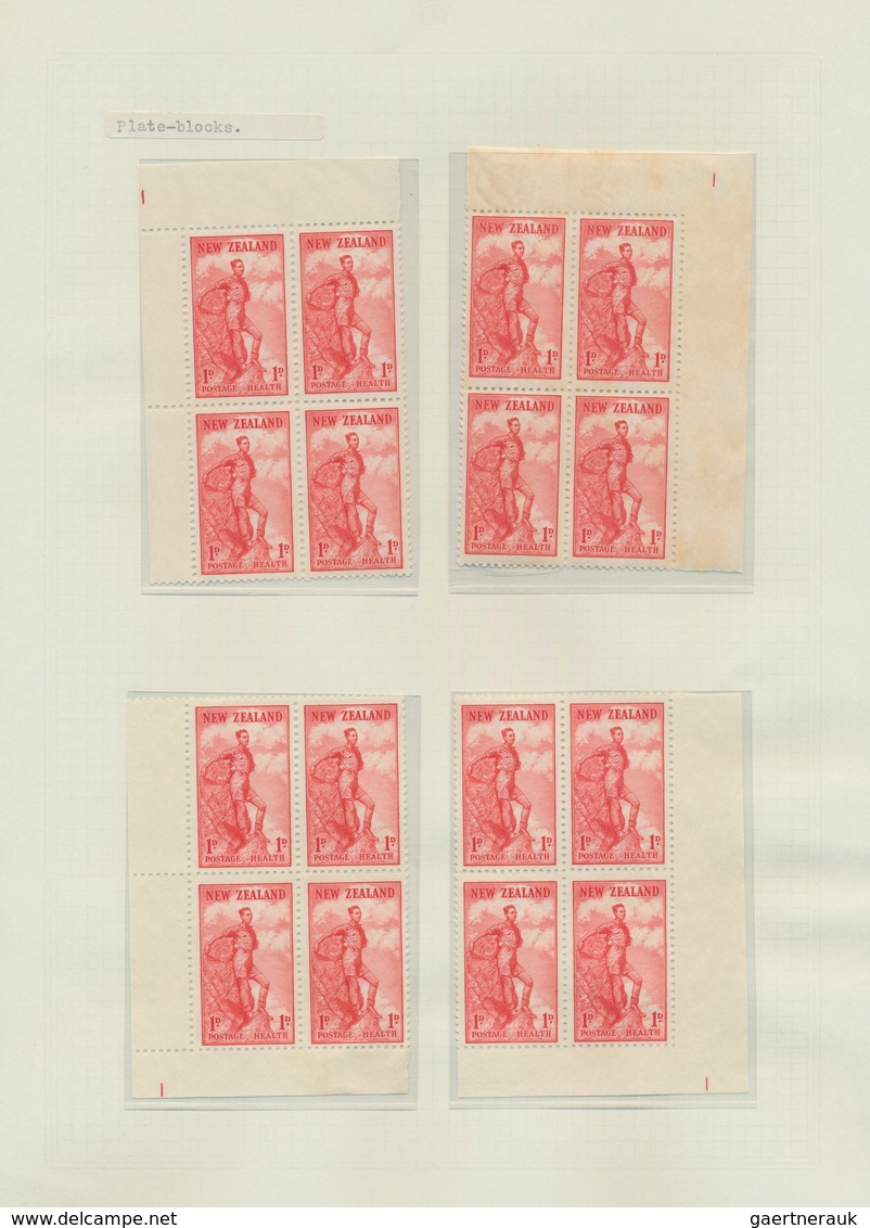 Neuseeland: 1929/1983, HEALTH STAMPS, award-winning deeply specialised exhibit collection in eight v