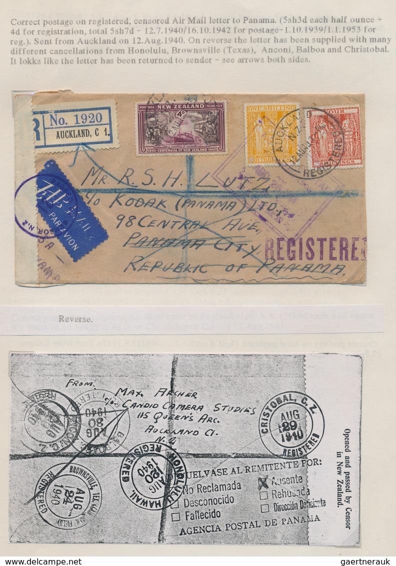 Neuseeland: 1936/1961, mainly 1940s and many WW II related, collection of apprx. 63 covers/cards wit