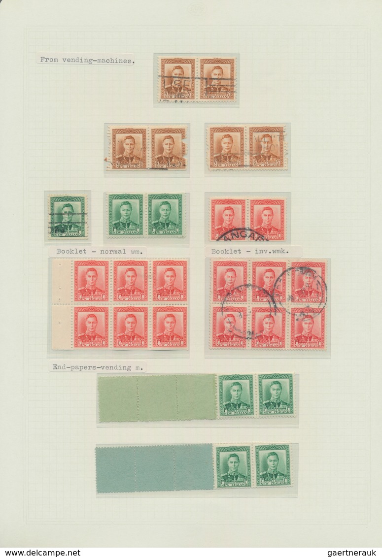 Neuseeland: 1938/1960 (ca.), KGVI And QEII, Specialised Collection In Two Volumes, Neatly Arranged O - Storia Postale