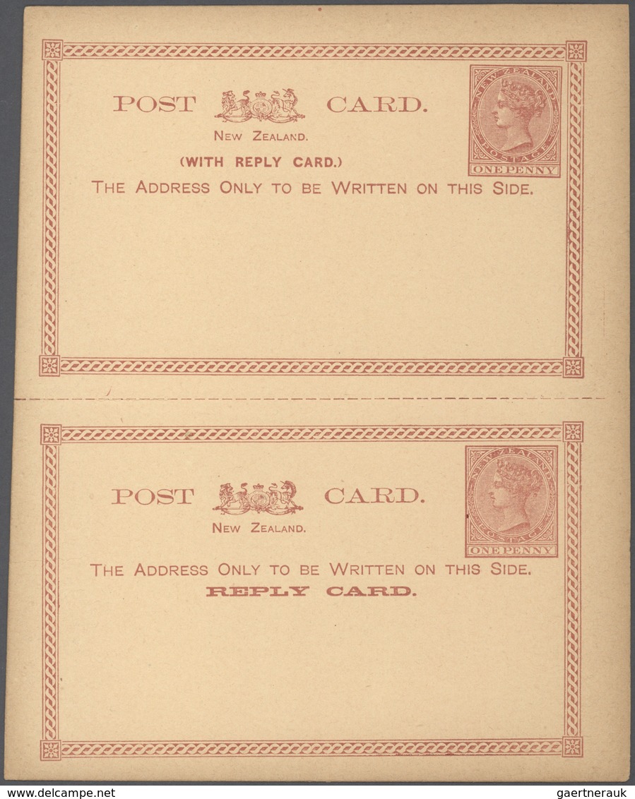 Neuseeland - Ganzsachen: 1876/1940 (ca.), duplicated accumulation with approx. 1.000 mostly QV posta