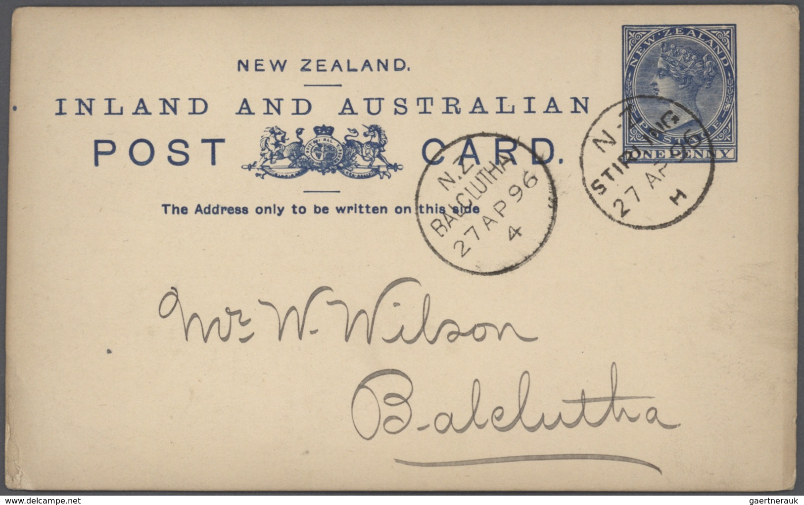 Neuseeland - Ganzsachen: 1876/1940 (ca.), duplicated accumulation with approx. 1.000 mostly QV posta