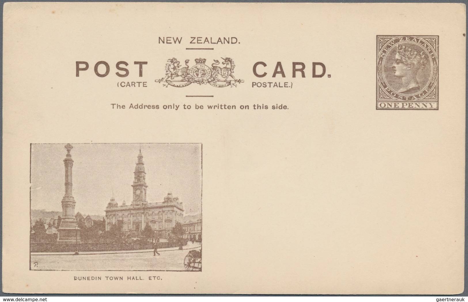 Neuseeland - Ganzsachen: 1876/1990 (ca.), accumulation with about 290 mostly different postal statio