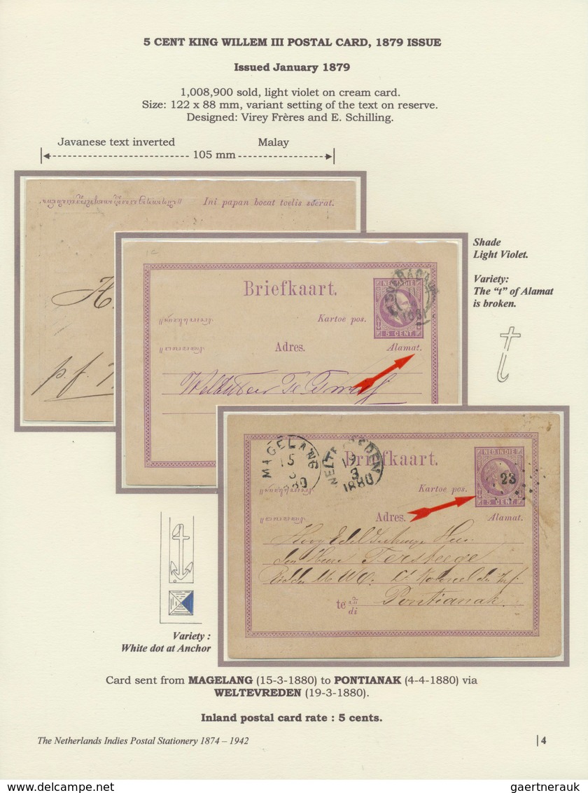 Niederländisch-Indien: 1874/1942. Charming Exhibit THE NETHERLANDS INDIES POSTAL STATIONERY Stored O - Netherlands Indies