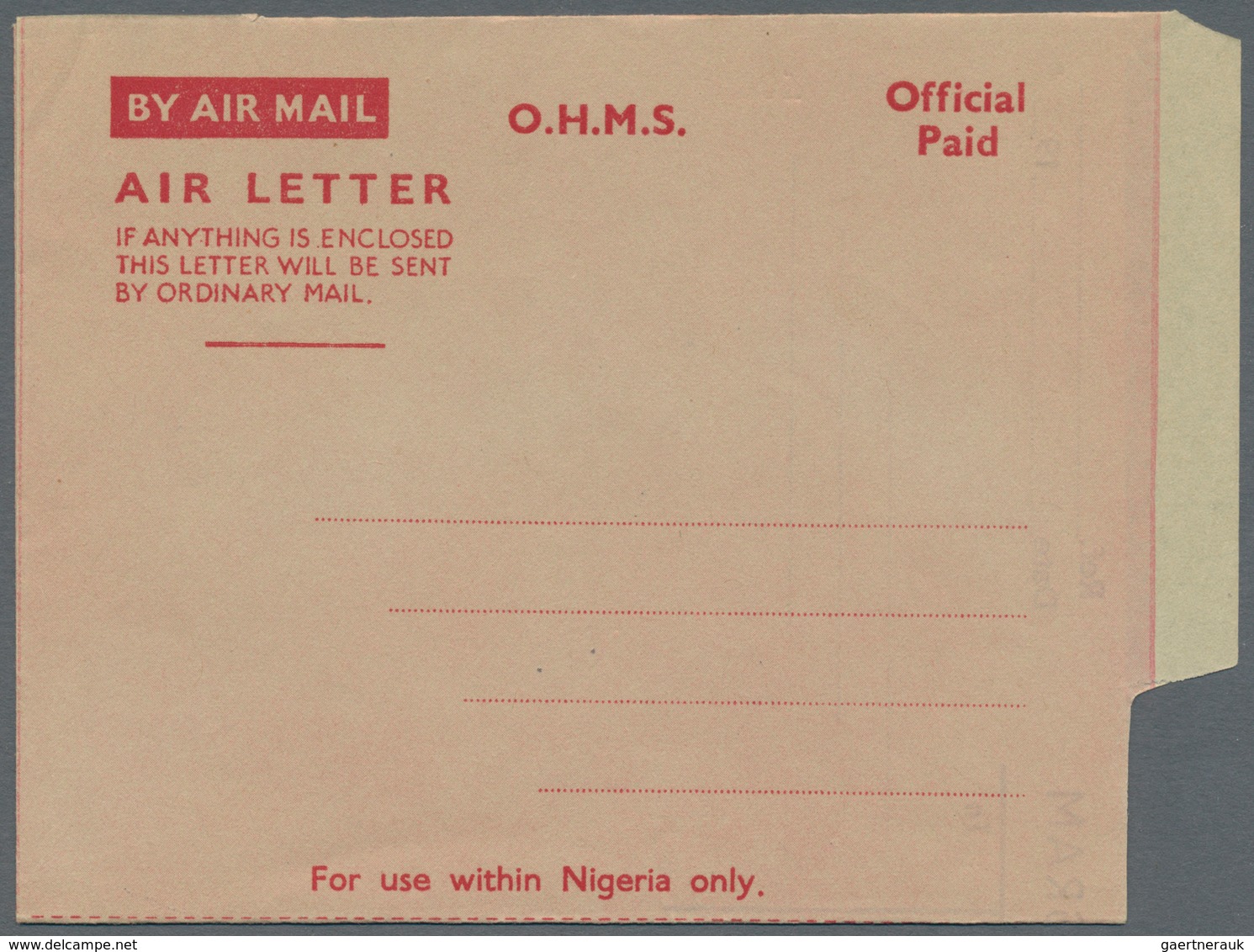 Nigeria: 1973/1995 (ca.), AEROGRAMMES: Accumulation With Approx. 600 Unused And Used/CTO Airletters - Nigeria (...-1960)