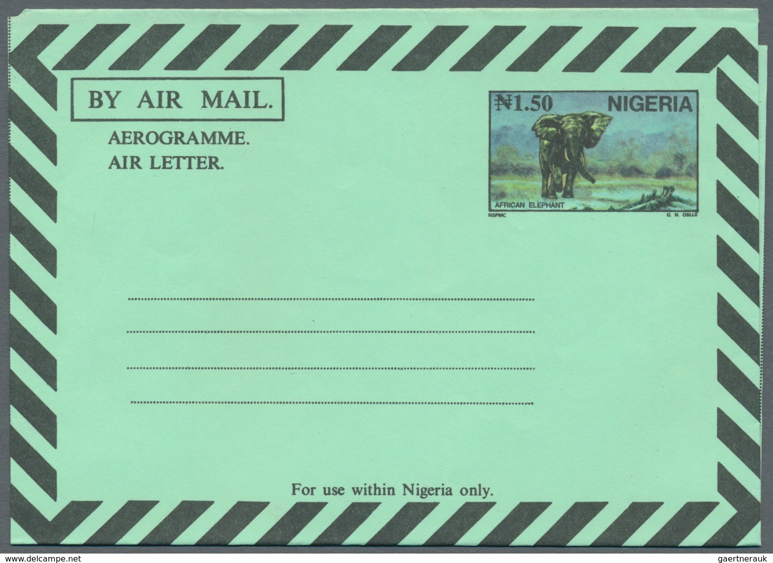 Nigeria: 1973/1995 (ca.), AEROGRAMMES: Accumulation With Approx. 600 Unused And Used/CTO Airletters - Nigeria (...-1960)