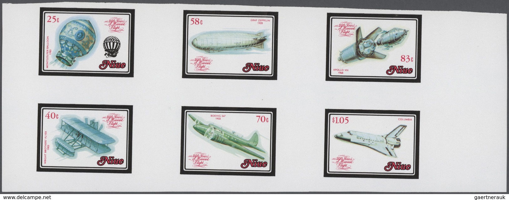 Niue: 1977/1990 (ca.), Duplicated Accumulation In Large Box With Mostly IMPERFORATE Single Stamps, C - Niue