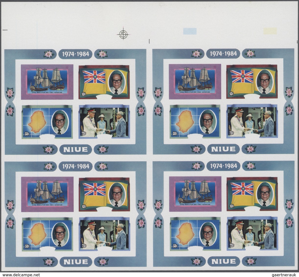 Niue: 1977/1990 (ca.), duplicated accumulation in large box with mostly IMPERFORATE single stamps, c