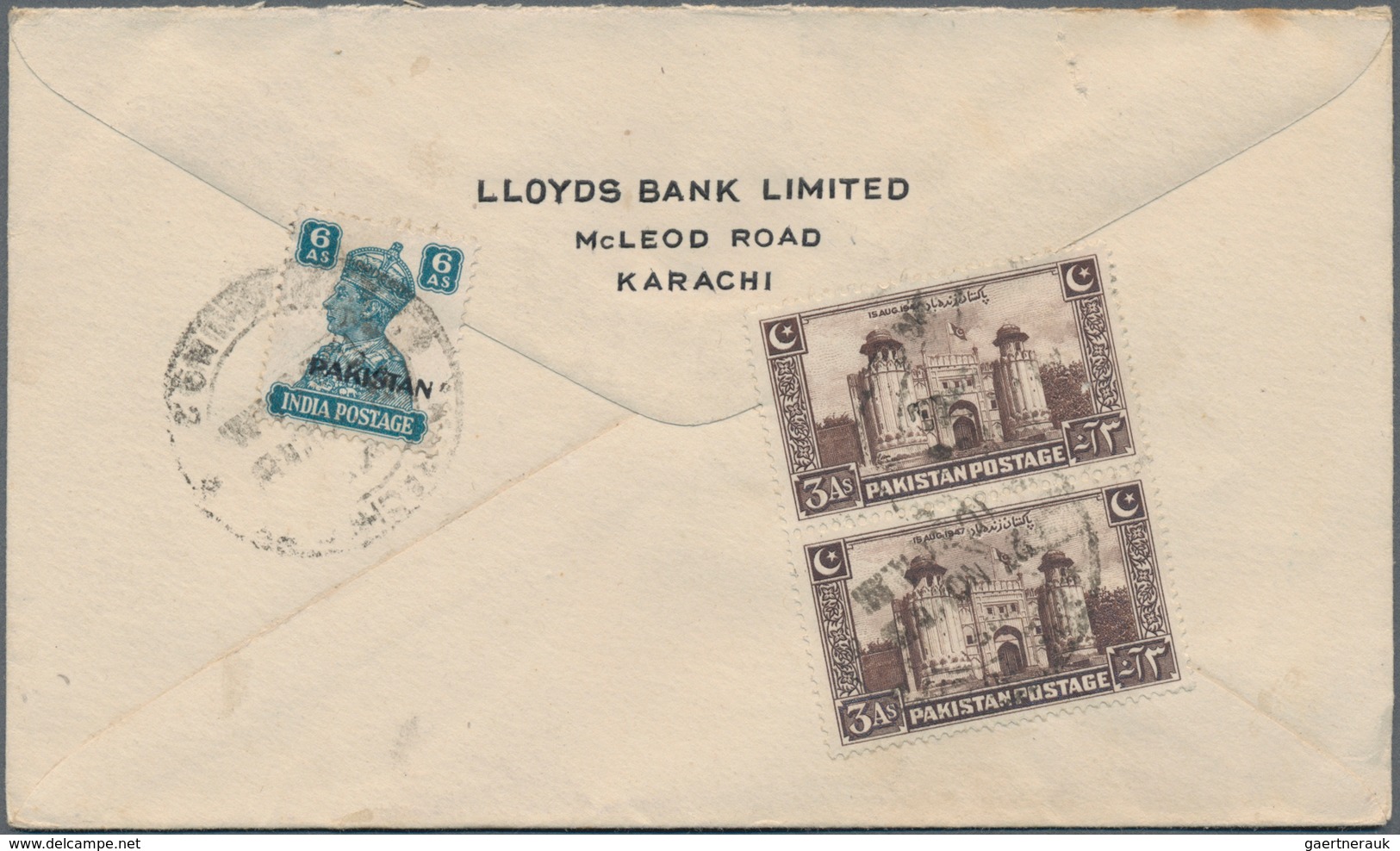 Pakistan: 1947-49, Lot Of 26 Covers And Postal Stationery Items Franked By KGVI. Adhesives Optd. "PA - Pakistan