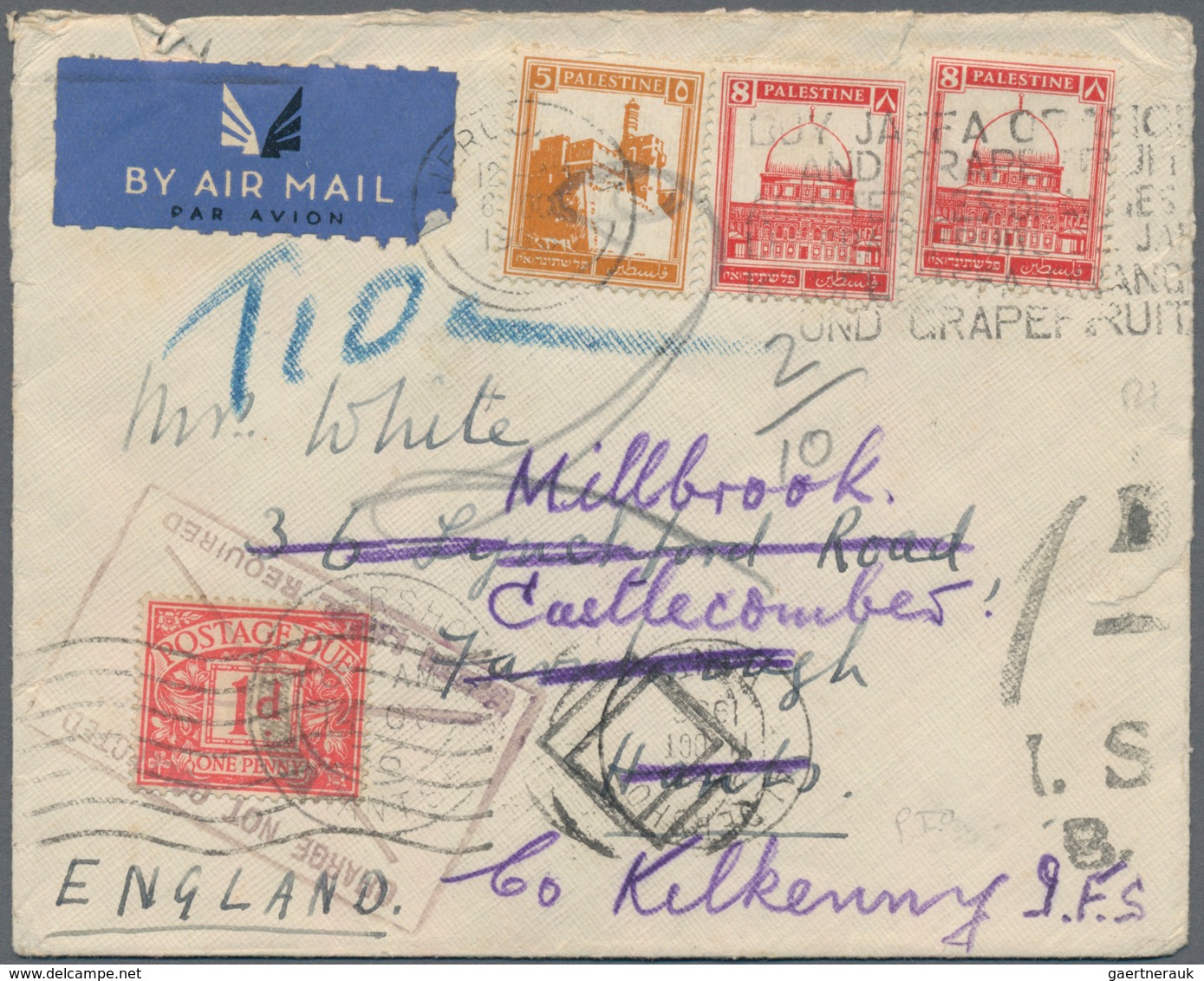 Palästina: 1900/1937, mainly 1936/1937 British field post, collection of apprx. 110 covers/cards, gr