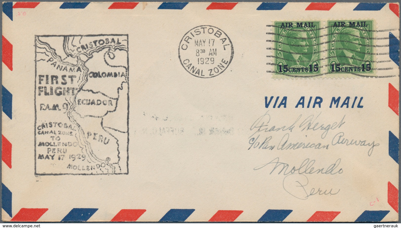 Panama-Kanalzone: 1927/58 Ca. 90 Covers, Pictured Covers Some Cards, Censored Mail Airmail, Great Va - Panama