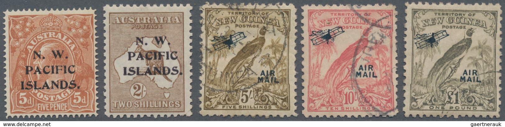 Papua Neuguinea: 1915/1990 (ca.), Duplicates On Stockbook Pages Including Some New Guinea And Papua - Papua-Neuguinea