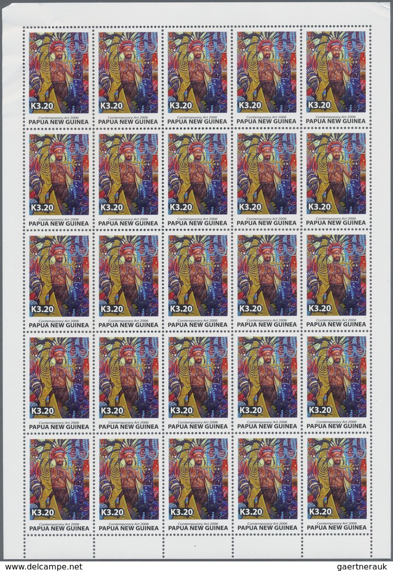 Papua Neuguinea: 1996/2008 (approx). Enormes stock containing sets and souvenir sheets with many bea