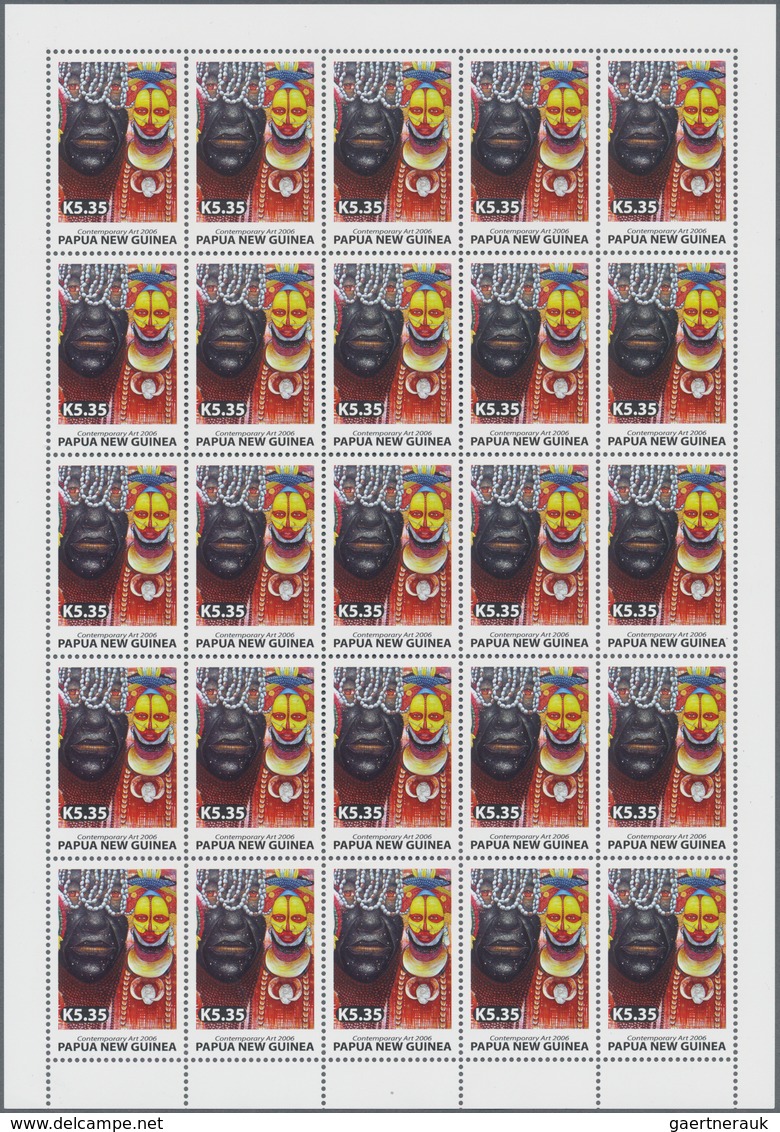 Papua Neuguinea: 1996/2008 (approx). Enormes stock containing sets and souvenir sheets with many bea