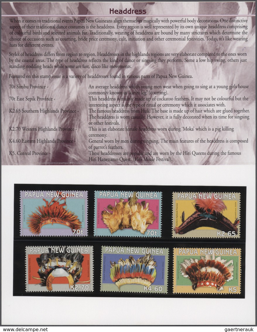 Papua Neuguinea: 1996/2008 Huge Stock Of So-called PNG STAMP PACKS, Each Containing A Complete Stamp - Papua New Guinea