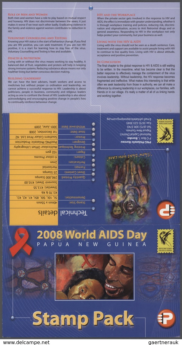 Papua Neuguinea: 1996/2008 Huge stock of so-called PNG STAMP PACKS, each containing a complete stamp