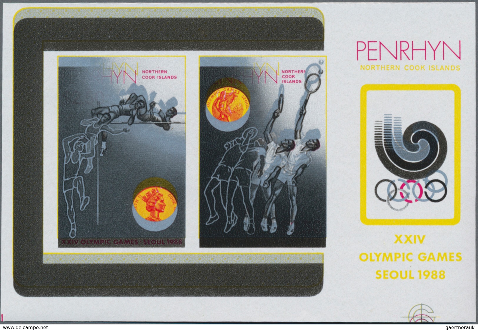 Penrhyn: 1974/1988 (ca.), Duplicated Accumulation In Large Box With Mostly IMPERFORATE Single Stamps - Penrhyn