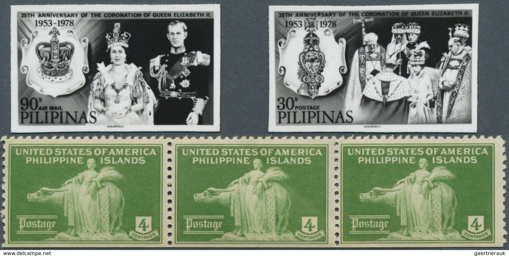 Philippinen: 1935/1978 (approx). Lot containing 20 essay photos, 2 negatives and 1 artwork pencil on