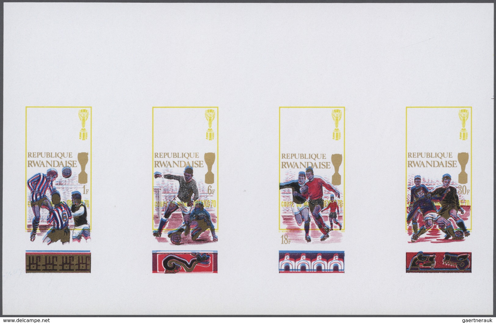 Ruanda: 1969/1981 (ca.), Duplicated Accumulation In Large Box With Mostly IMPERFORATE Single Stamps, - Otros & Sin Clasificación