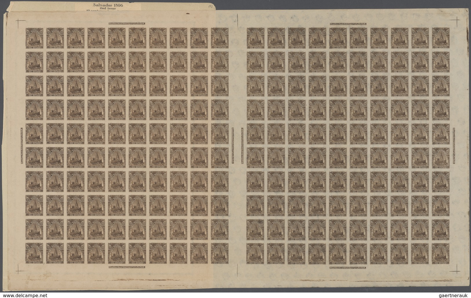 El Salvador: 1891/1896, Partie Mit Probedrucken Und Ungezähnten Werten Verschiedener Freimarken-Ausg - Salvador