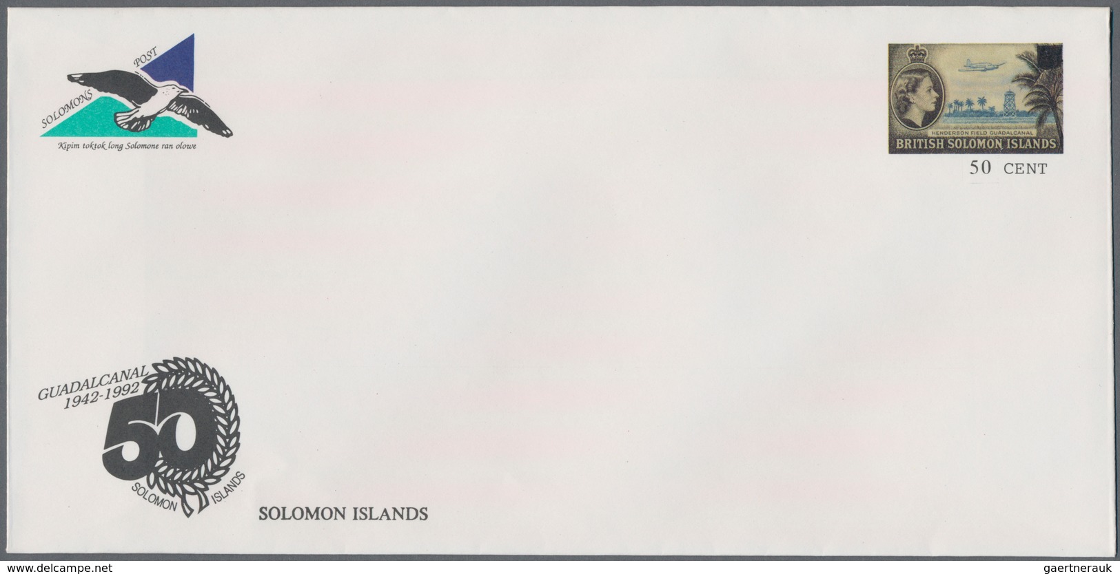 Salomoninseln: 1992/1999 (ca.), Accumulation With About 145 PRE-STAMPED ENVELOPES In Six Different T - British Solomon Islands (...-1978)