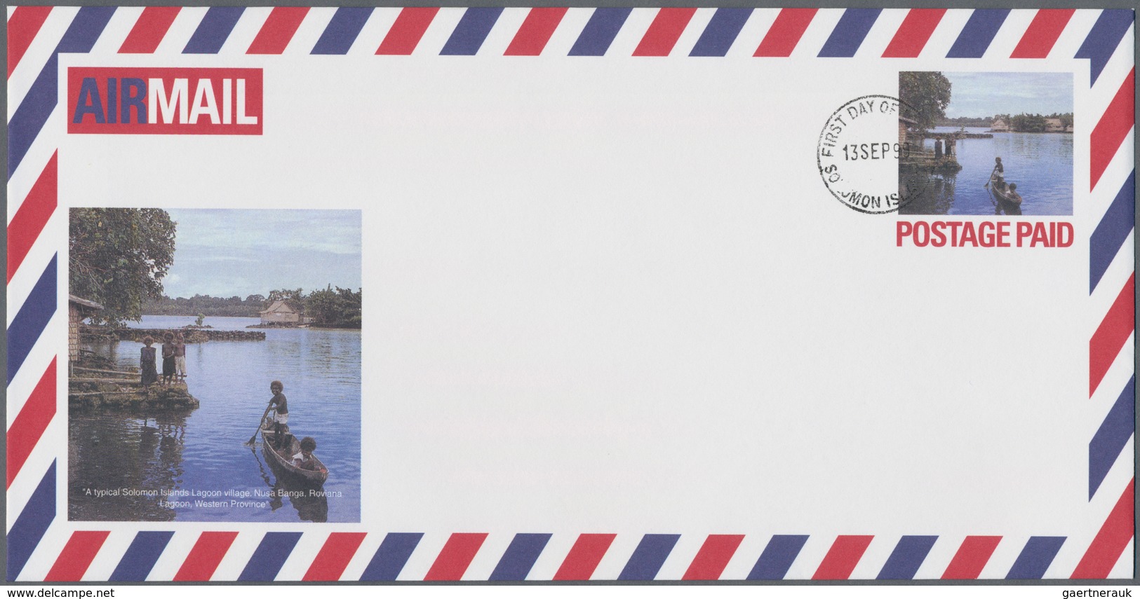 Salomoninseln: 1992/1999 (ca.), Accumulation With About 145 PRE-STAMPED ENVELOPES In Six Different T - British Solomon Islands (...-1978)