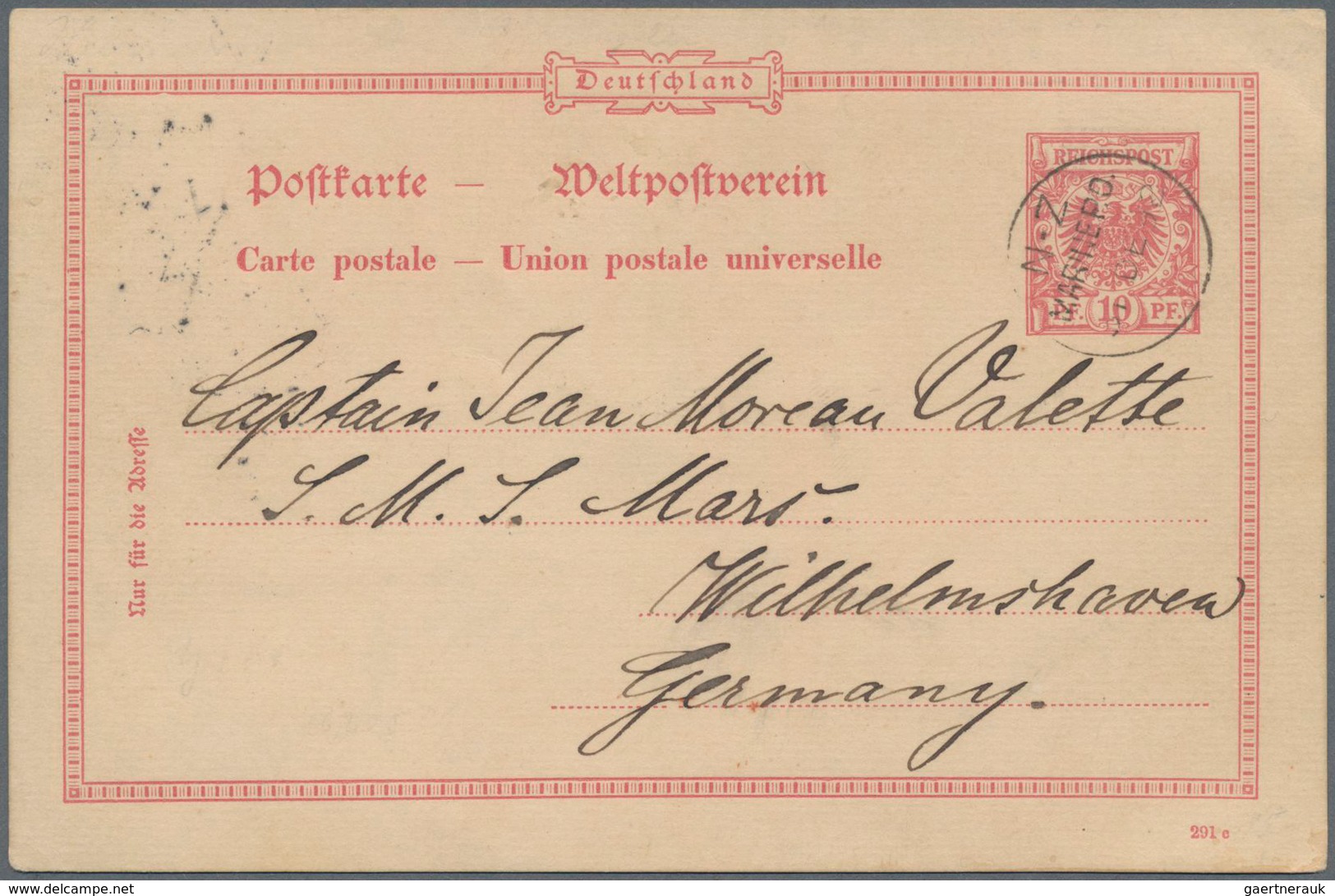 Samoa: 1892/1903, Lot Of Three Entires: German Stationery Card 10pfg. Red With Comprehensive Message - Samoa